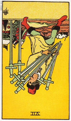 таро сімка мечів перевернута