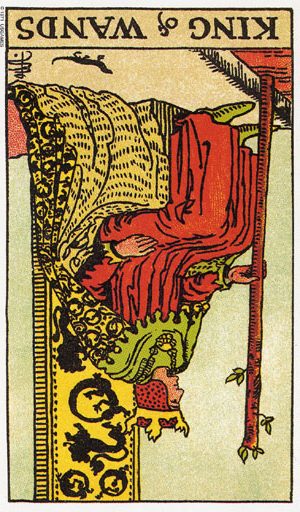 таро король жезлів перевернутий