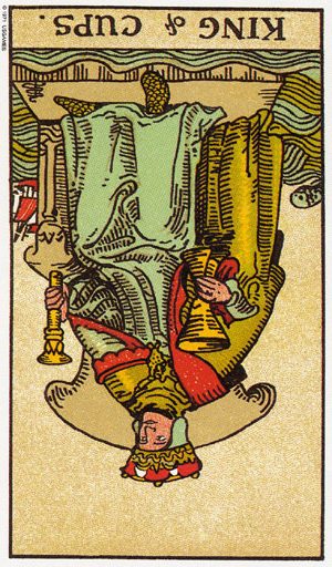 таро перевернутий Король кубків