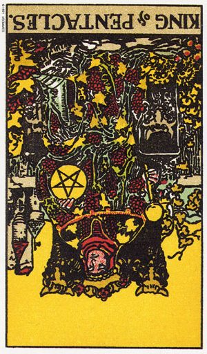 Таро Король Пентаклів перевернутий